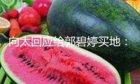 向太回應給郭碧婷買地：我覺得人心肉做，期望全國的婆婆都愛媳婦